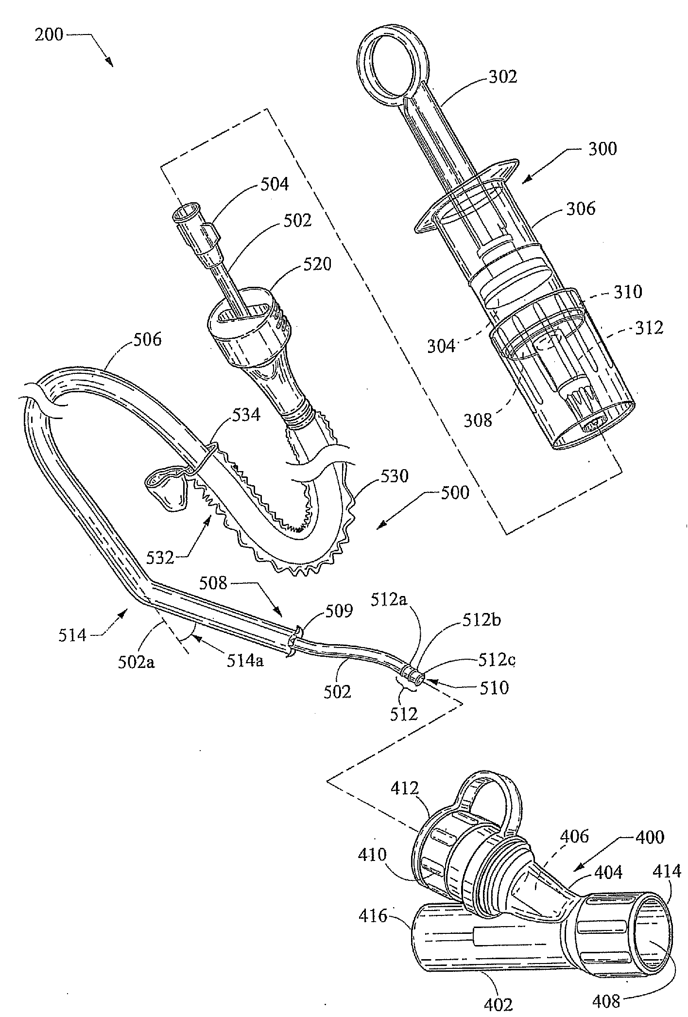 Bronchoalveolar lavage catheter assembly