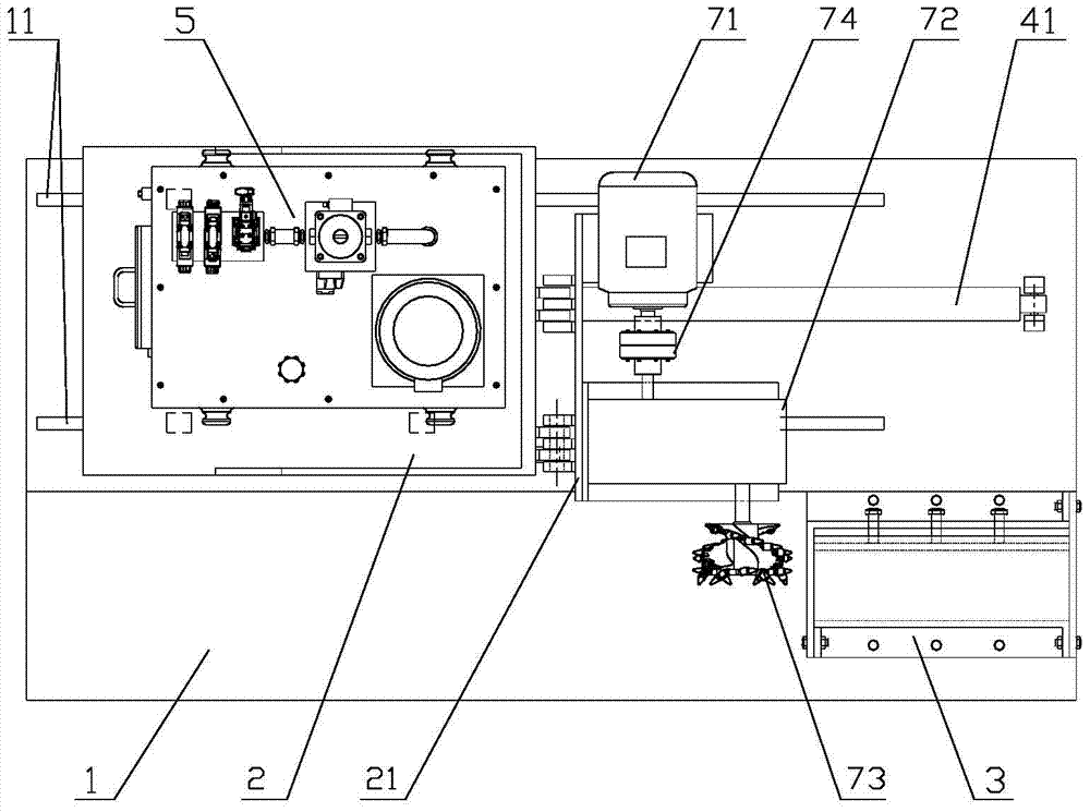 A shearer simulation cutting experimental device