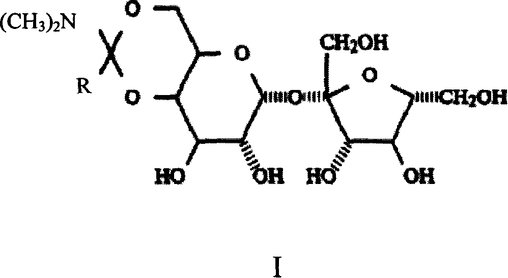 Method of preparing trichloro sucrose-6-organic acid ester