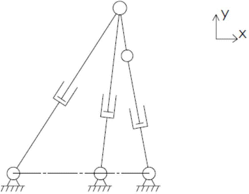 Planar three-freedom-degree parallel mechanism driven by three linear drivers and application thereof