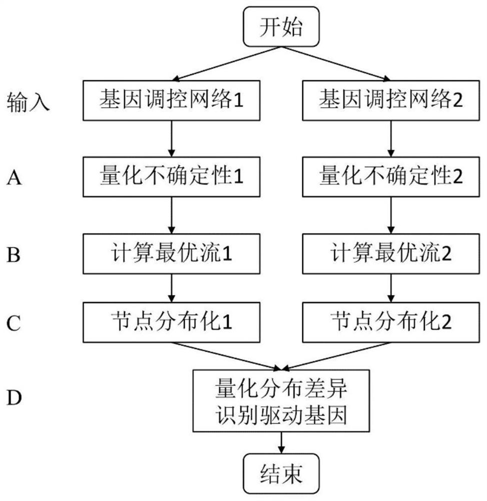 Method for identifying driver gene from differential network