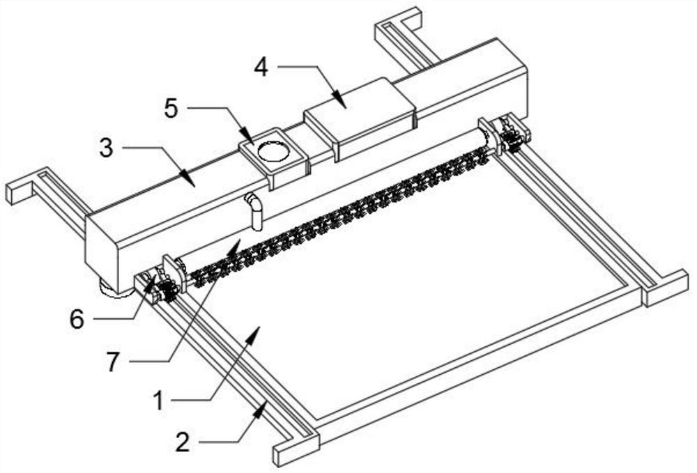 Air blowing type solar panel surface foreign matter removing device