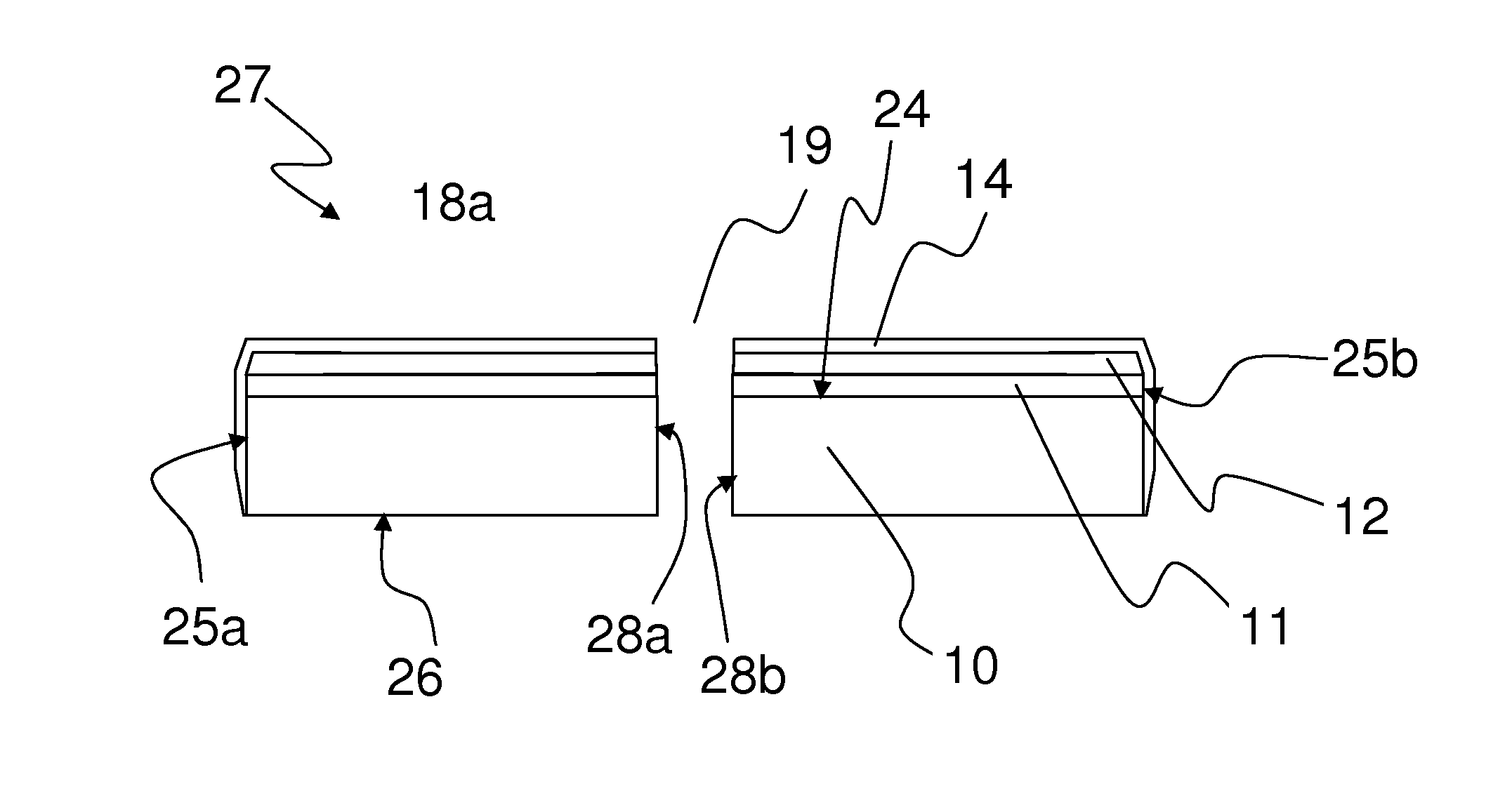 Superconducting element with elongated opening and method for manufacturing a superconducting element