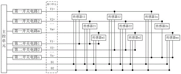 Multi-sensor control circuit and control method thereof