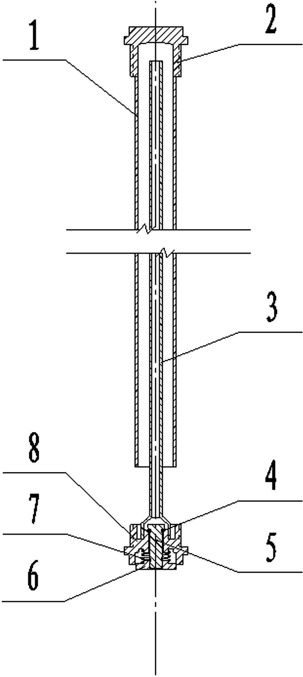 Special manual air inlet valve for device in bearing water storage equipment