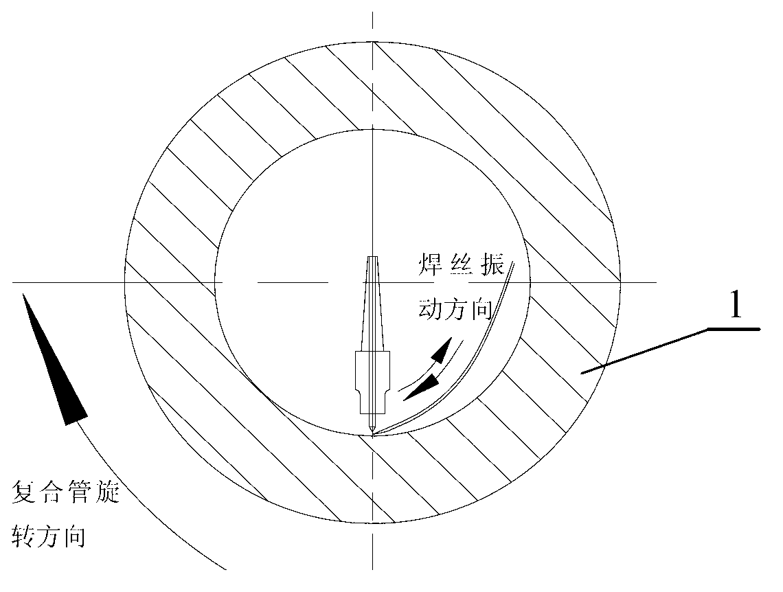 Vibrating wire-feeding surfacing method