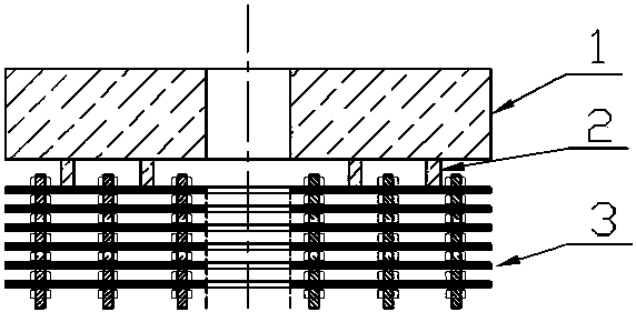 A bottom insulation structure of sapphire single crystal furnace