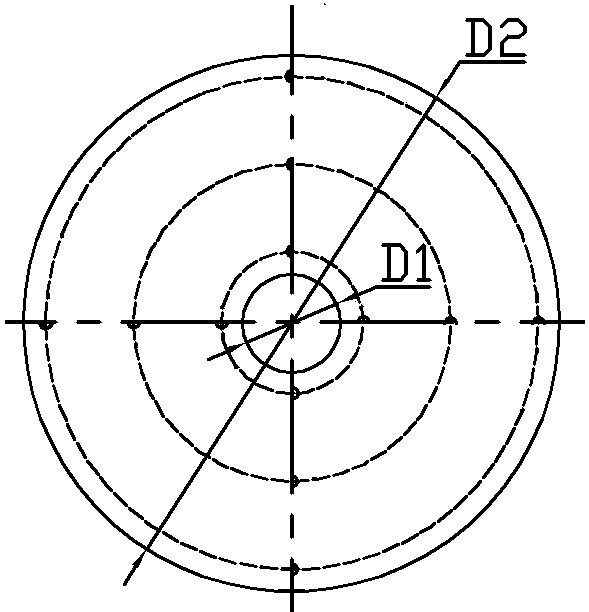 A bottom insulation structure of sapphire single crystal furnace