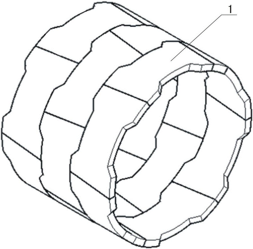 Dodecagonal segment for shield tunnel construction and segment lining structure