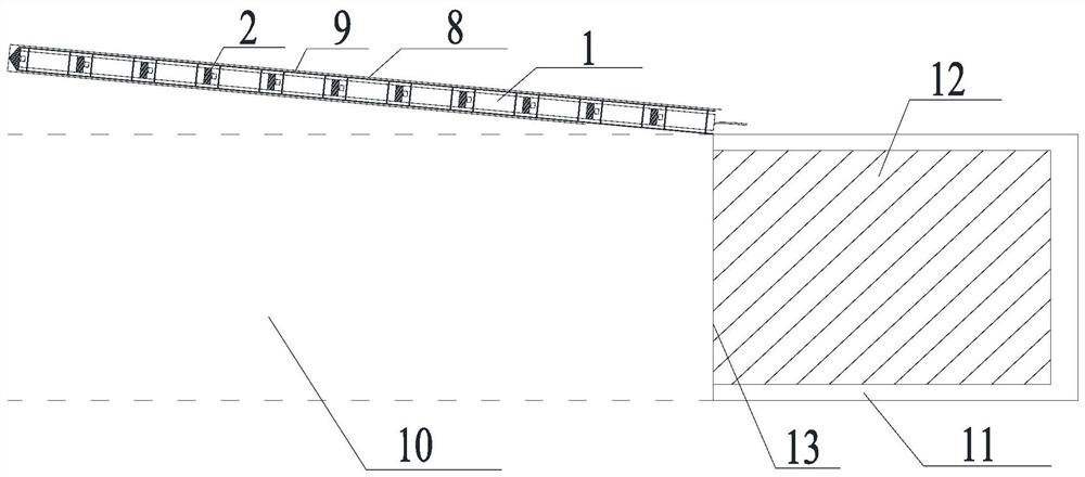 Shield tunnel surrounding rock deformation advanced monitoring structure and monitoring method