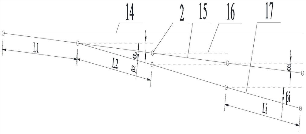 Shield tunnel surrounding rock deformation advanced monitoring structure and monitoring method