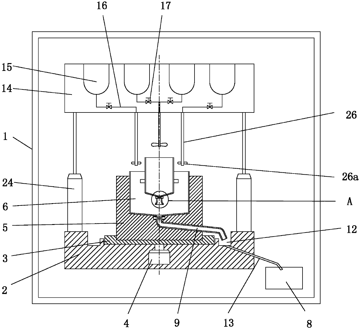 Special extraction device for main ingredient collagen II of natural cartilage matrix