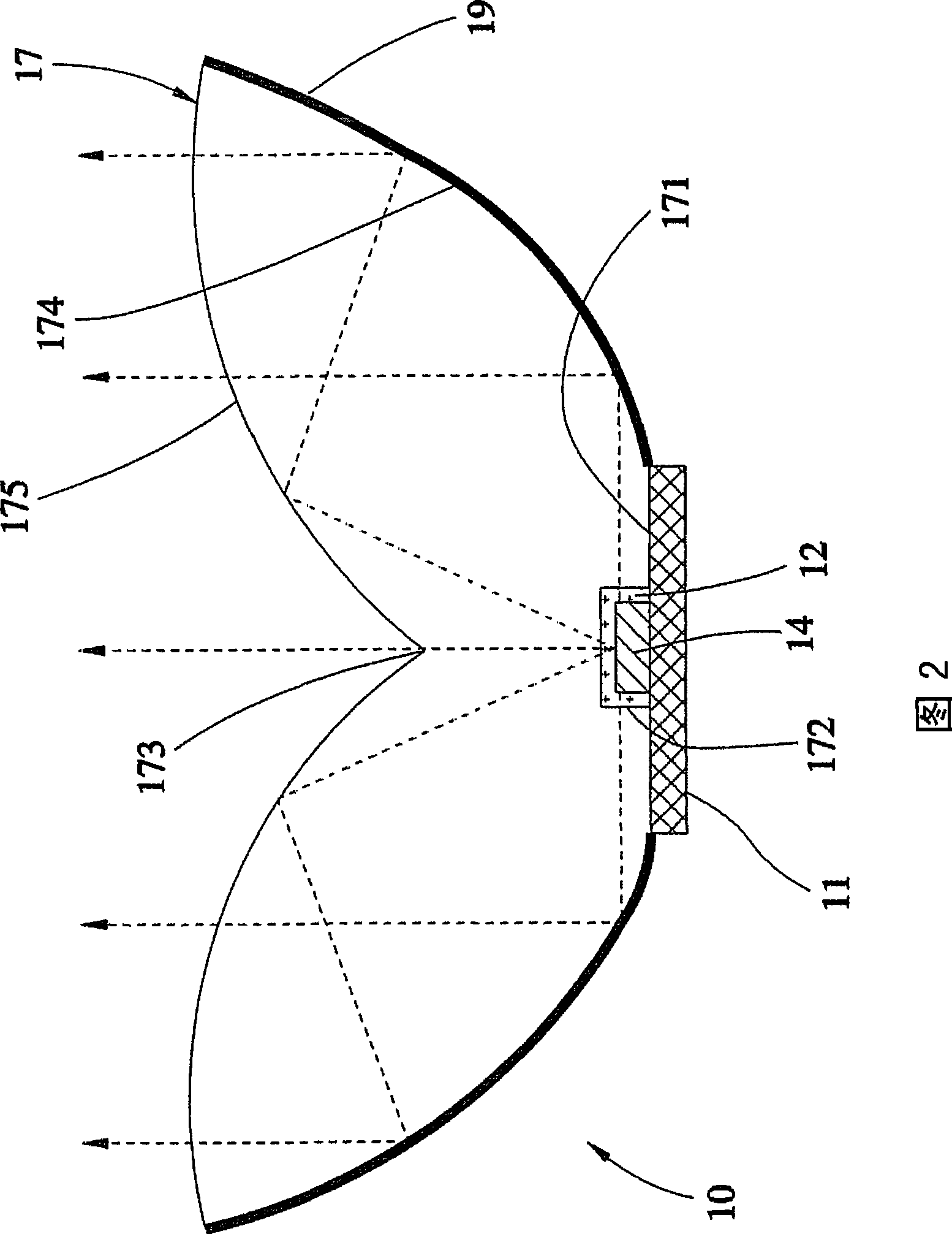 LED illuminating device