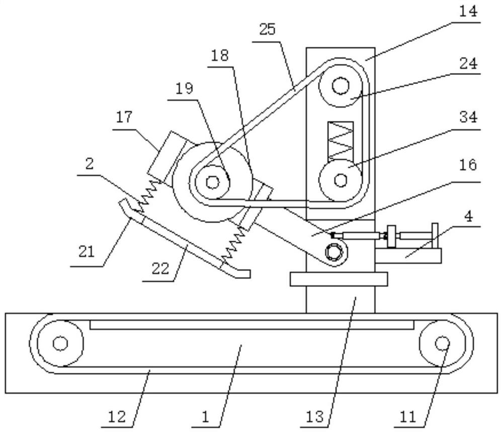 A cardboard automatic thin knife slitting device