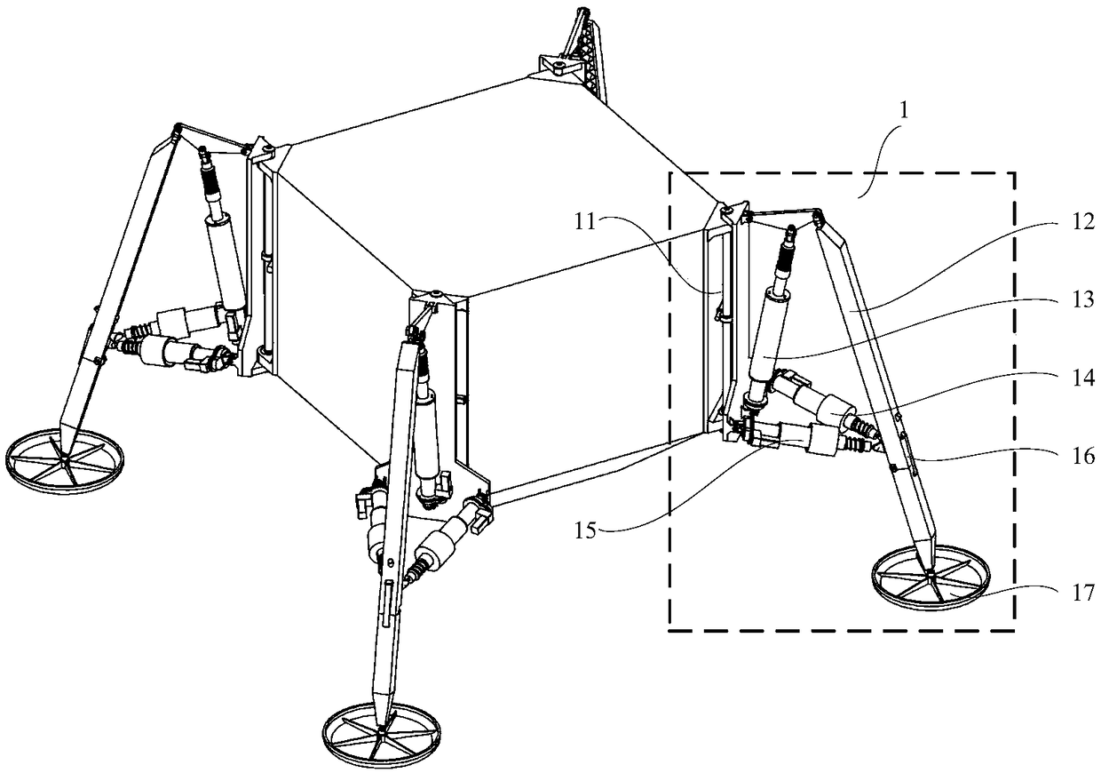 A cushioning/walking integrated lander