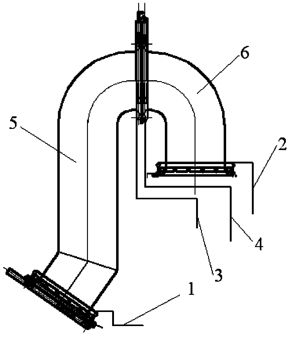 Converter vaporization cooling flue