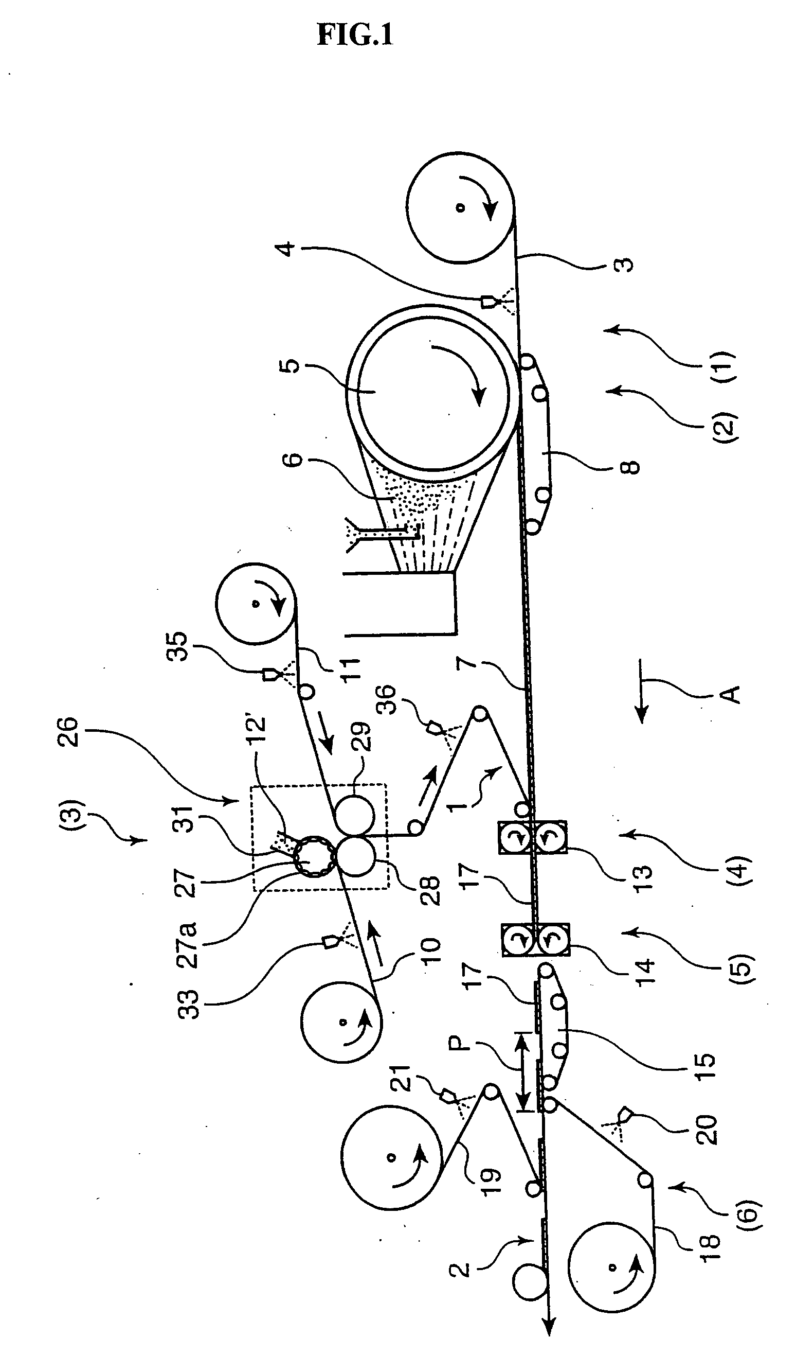 Method and device for producing sheet-like body and method for producing disposable absorbent article using the sheet-like body