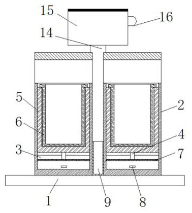 Scenic area fireproof navigation garbage can based on balance movement principle