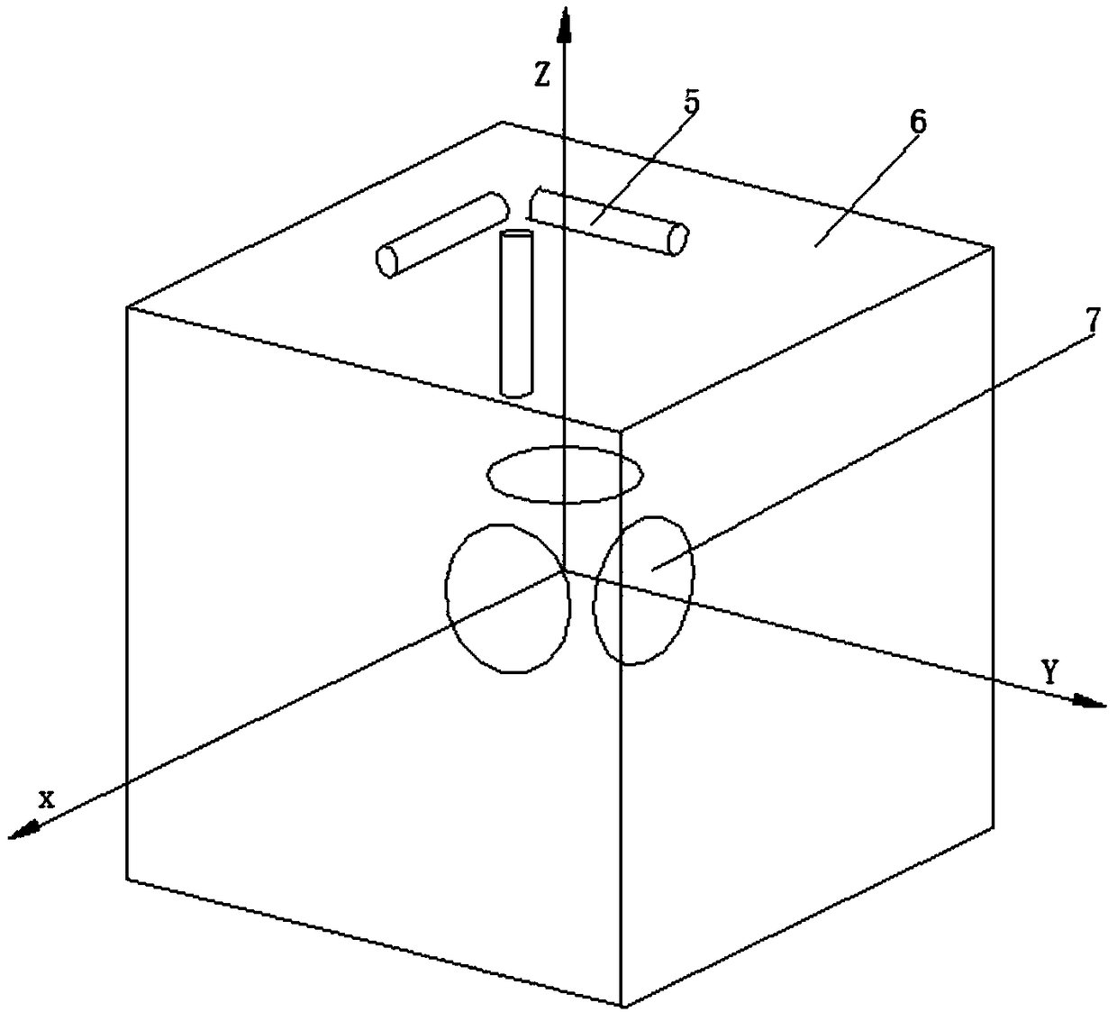 Magnetic-field forward modeling system and method for three-dimensional moving object