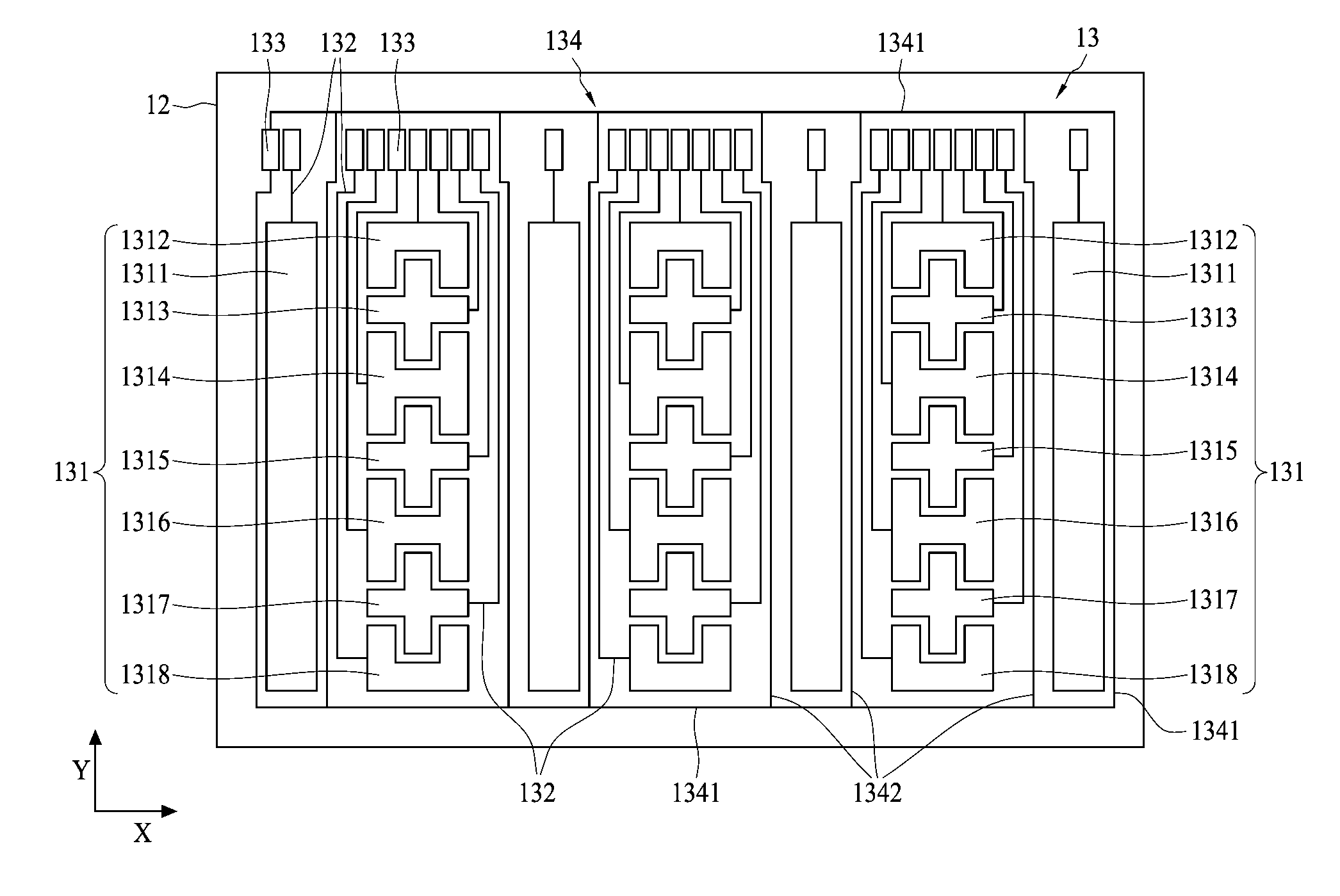 Display with in-cell touch sensor