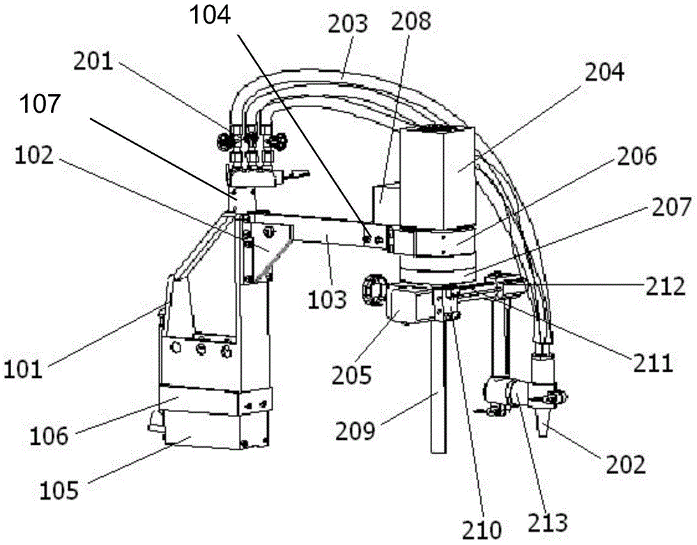 Portable communicated-hole numerically-controlled cutting machine