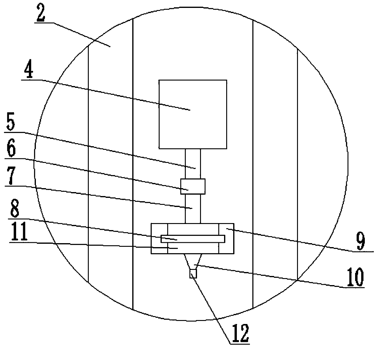 Keel triple-connection structure of internal-connection curtain wall