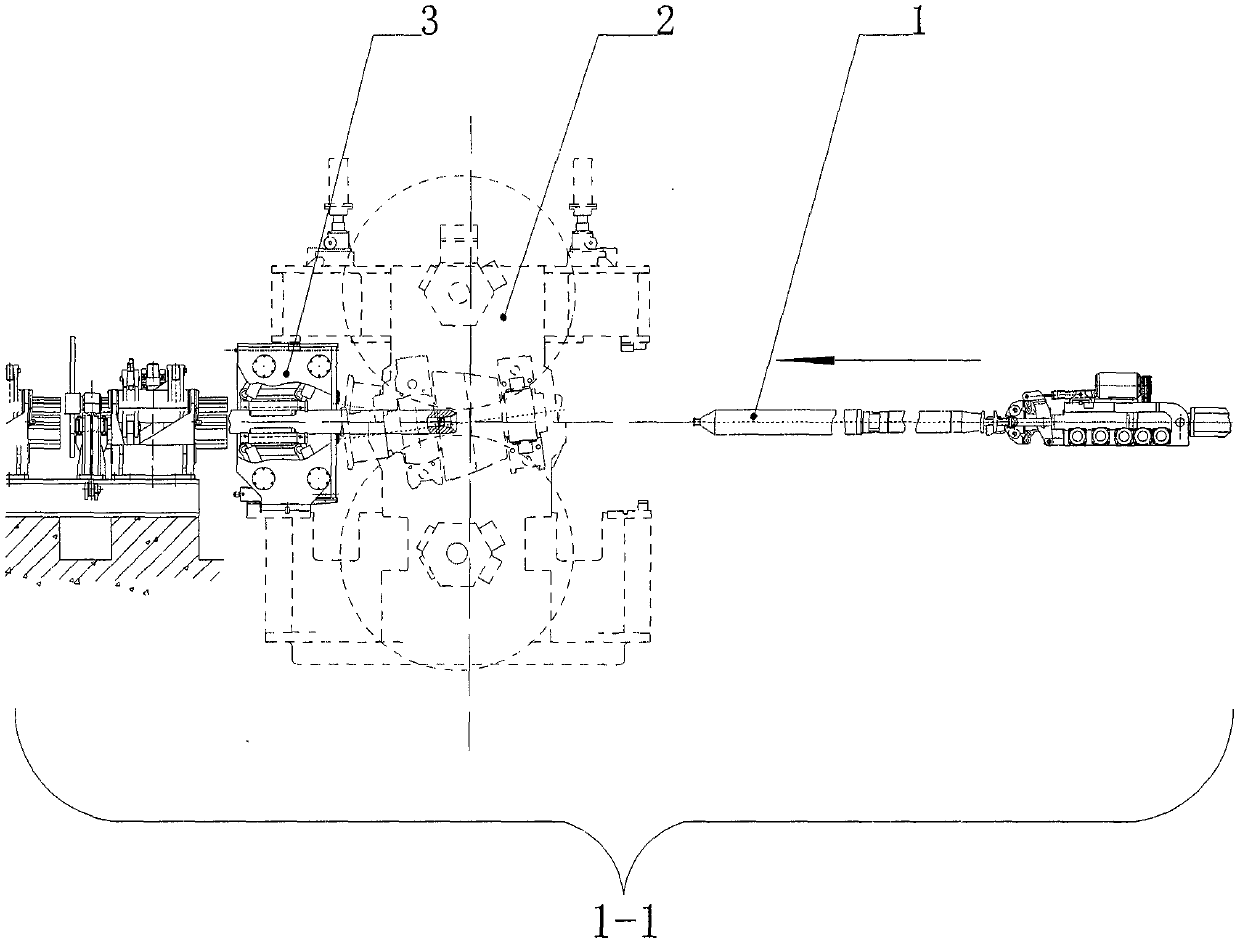 Hot-rolled seamless steel pipe cross-rolling mill front and back mandrel fully supported rolling equipment