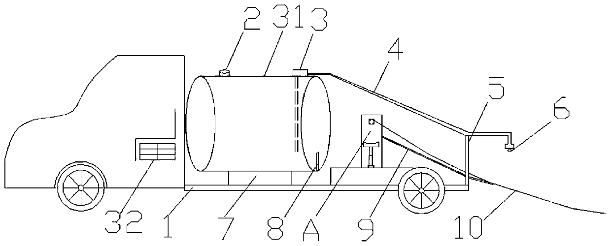 Cement pavement maintenance device