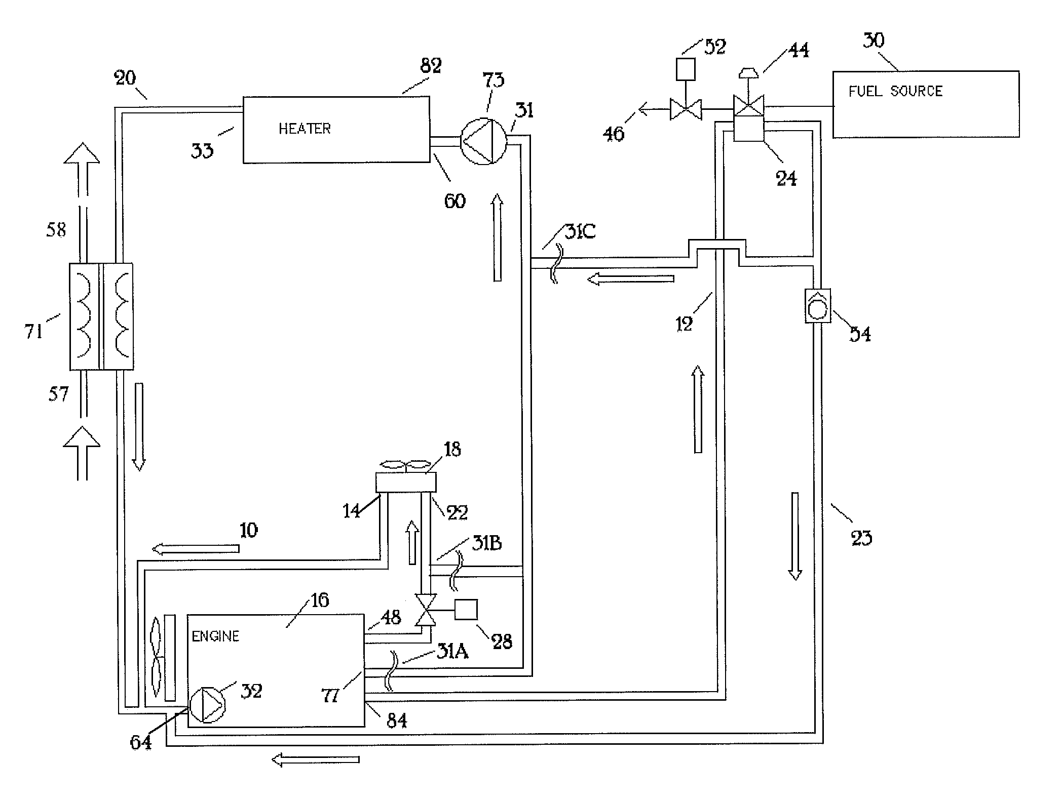 Vehicle heating apparatus and system and method of doing the same