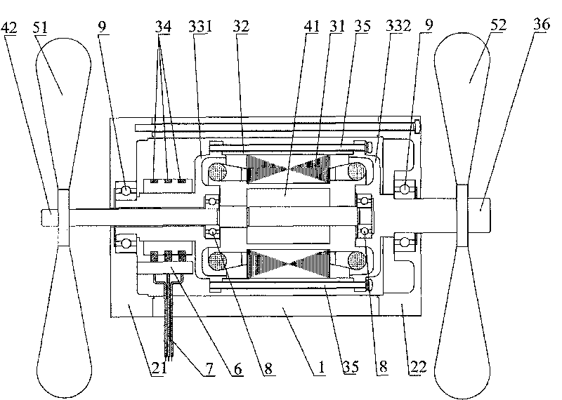 Permanent-magnetic wind driven generator