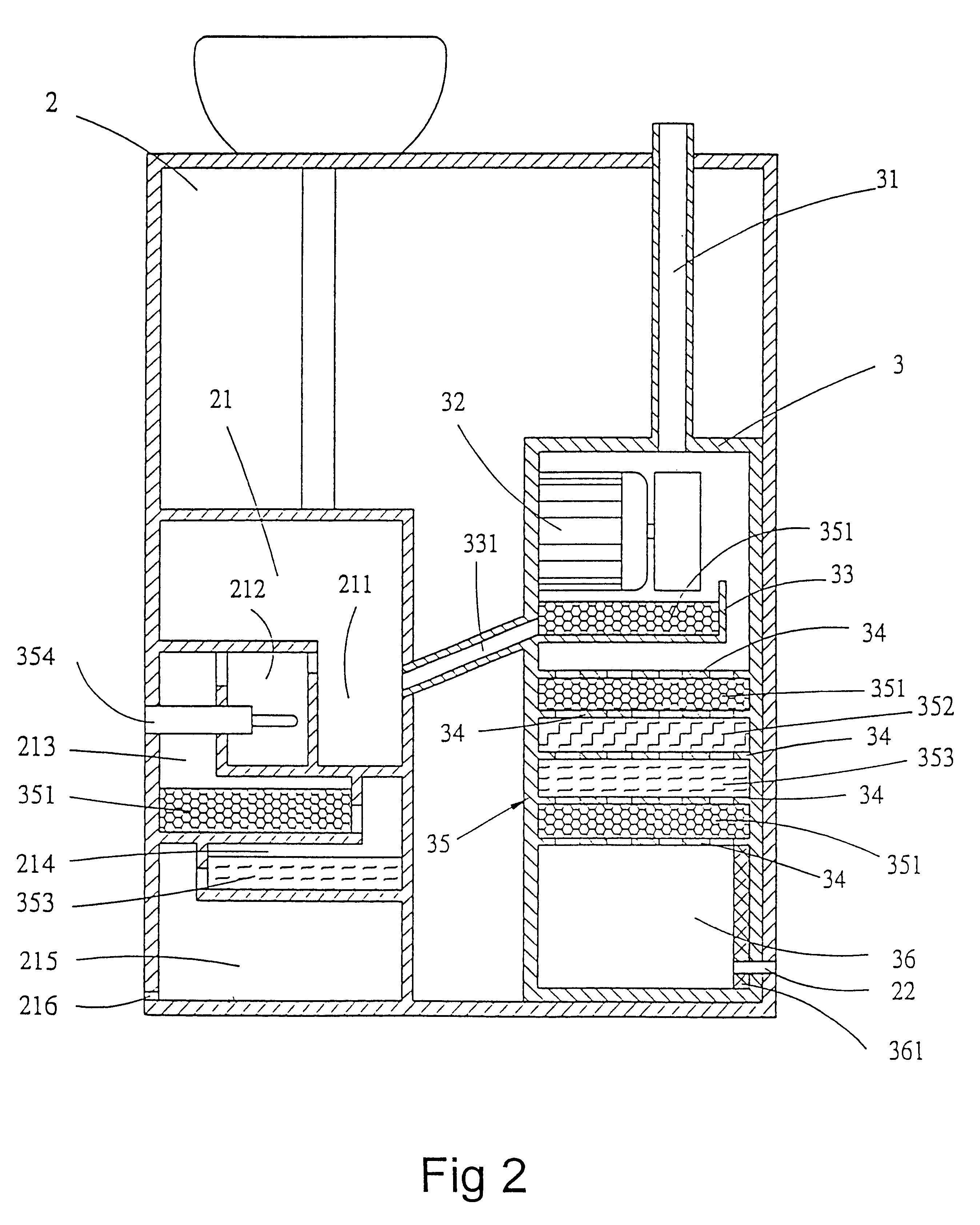 Air-sucking, sterilizing and wastewater treatment method for dental clinic bed