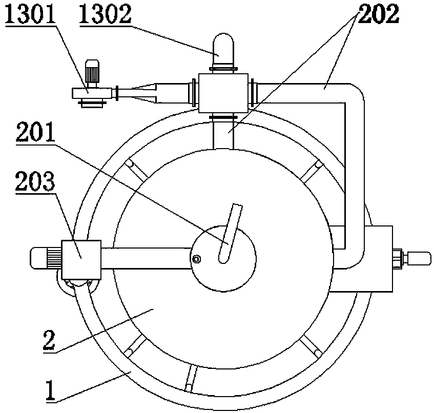 Oxygen-free sectional type pyrolysis furnace for household garbage