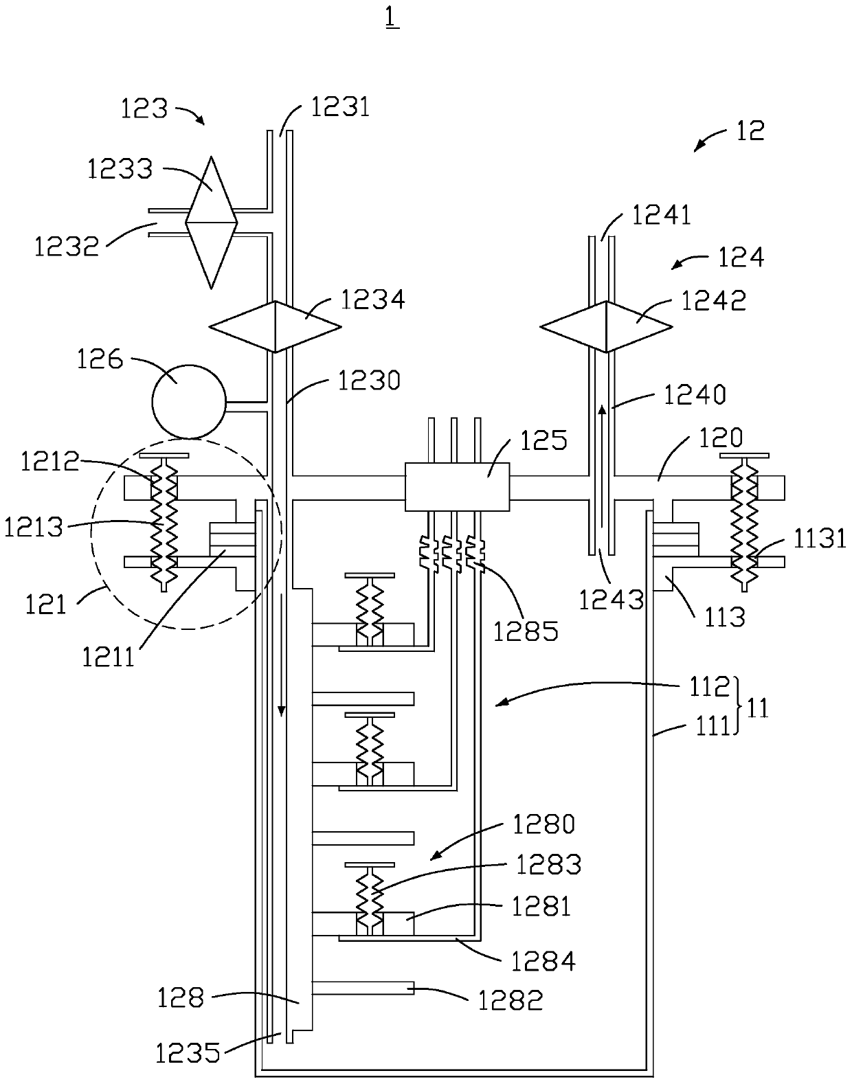 Battery testing device and using method thereof