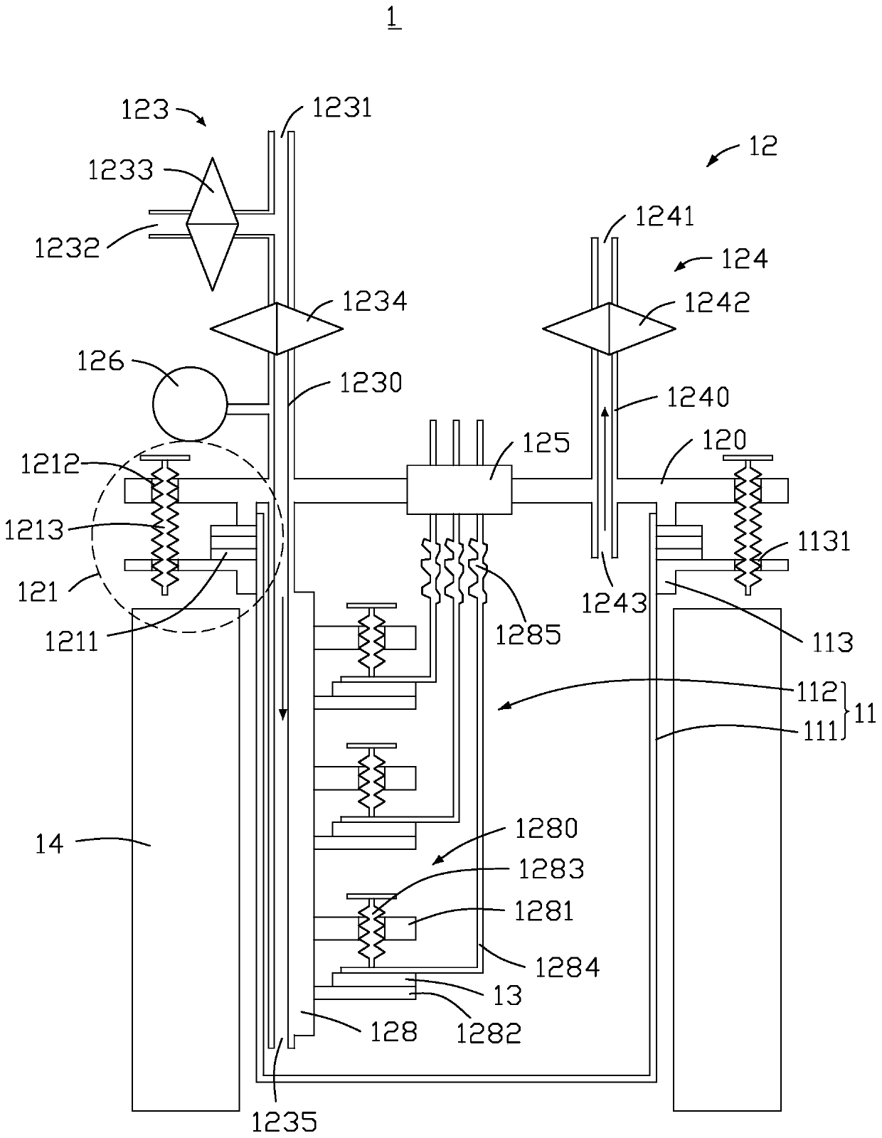 Battery testing device and using method thereof