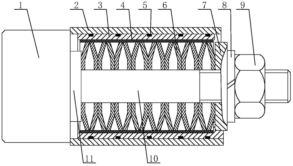 Expanding type thin-walled workpiece clamping device used for lathe machining