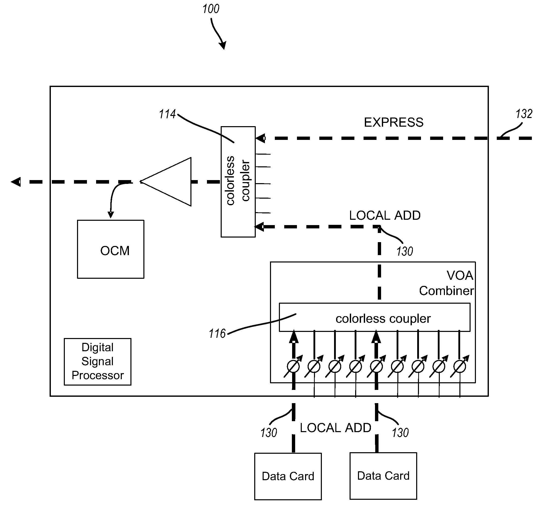 System and method for a channel guard in a reconfigurable optical add-drop multiplexer