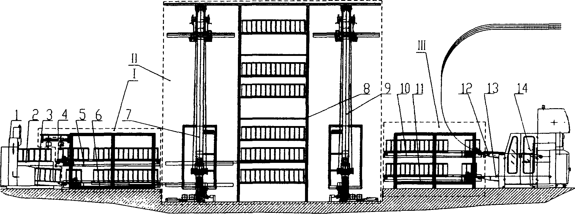 Automatic storage and transfer technology of cigarette stick shaped material