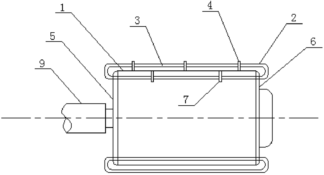 Motor with heat radiation function