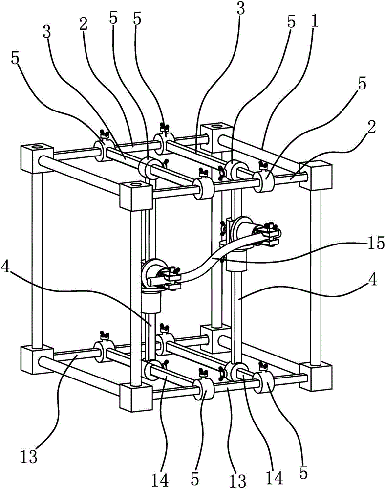 Test device for measuring and simulating brake hose