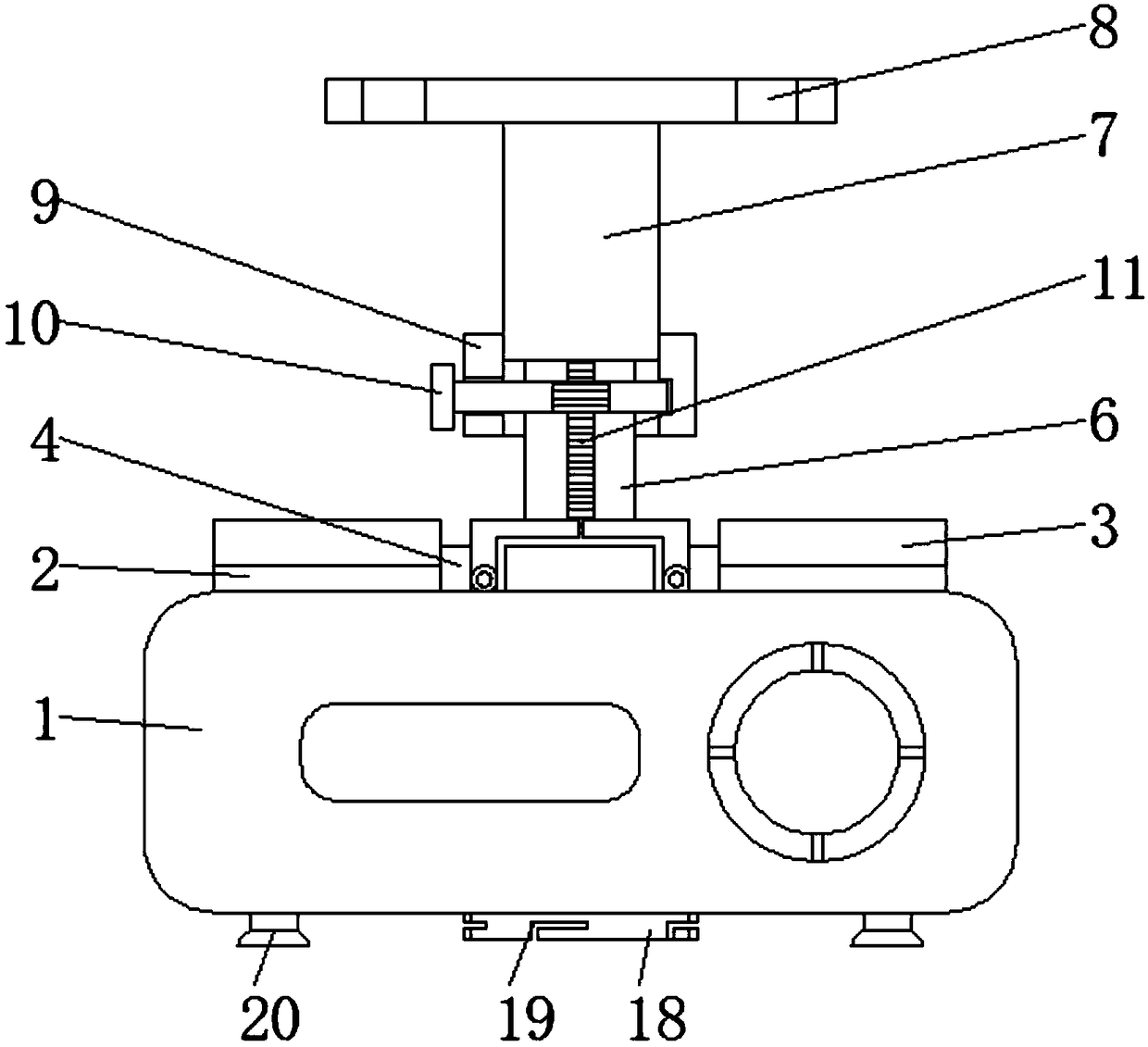 Projector for film-and-television planning work showing