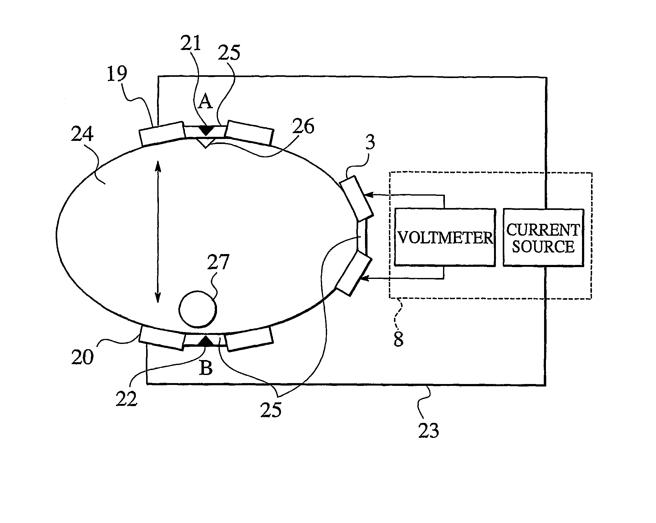 Apparatus for measuring body fat