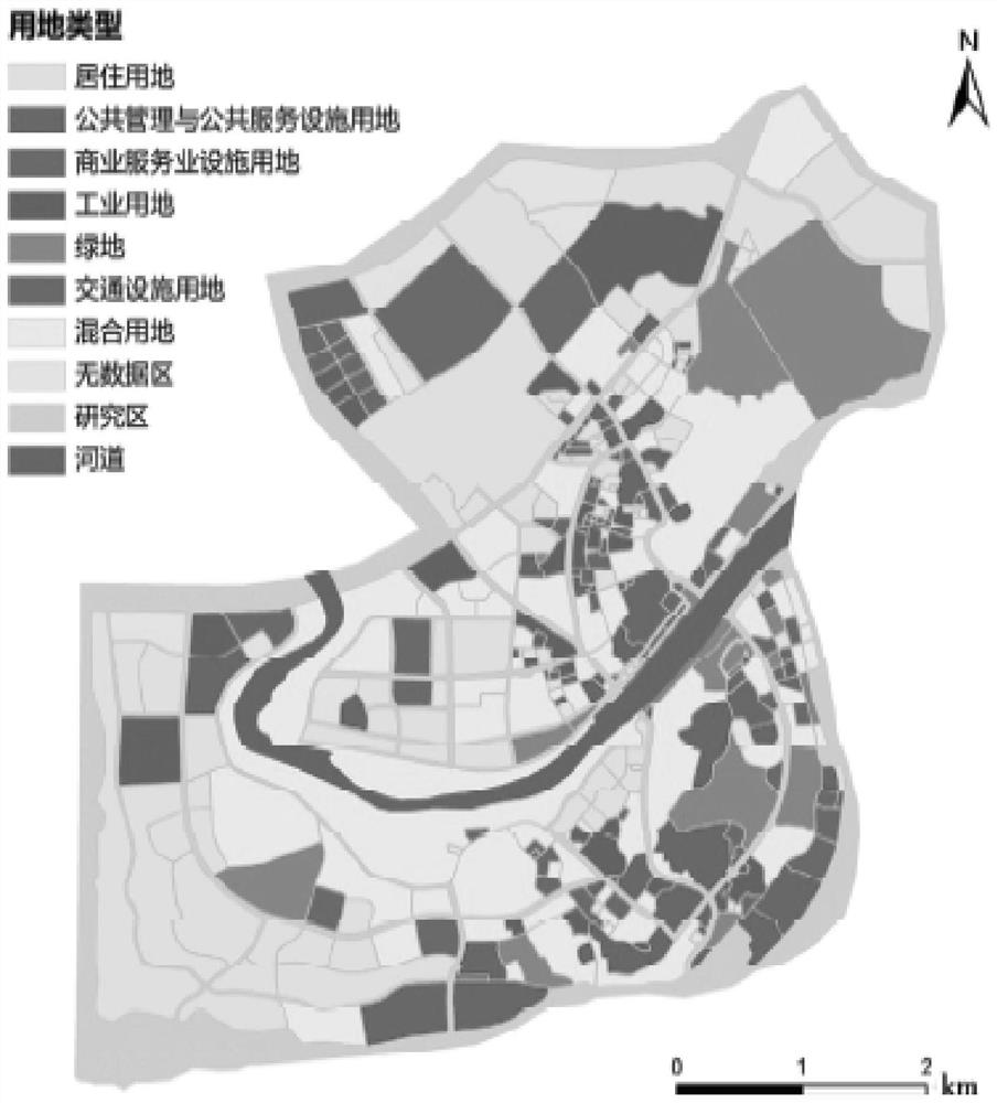 POI-based urban air traffic flight vehicle take-off and landing site selection method