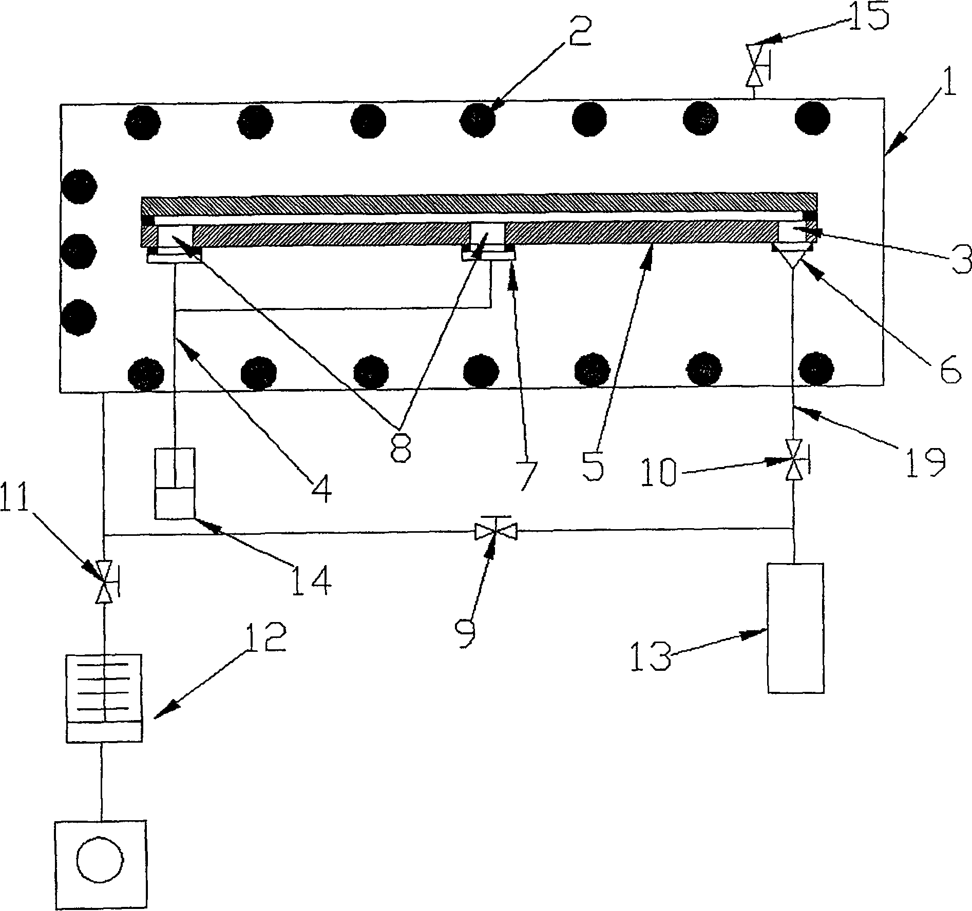 Method and apparatus for sealing air exhaust of large size plasma display screen