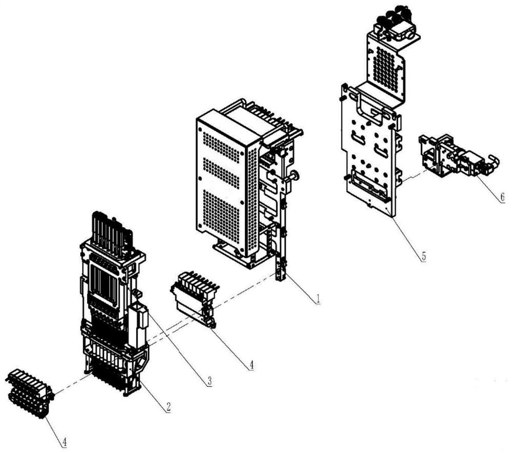 Chip mounting head with Z-axis driven by linear motor