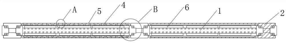 Multi-section fireproof cable