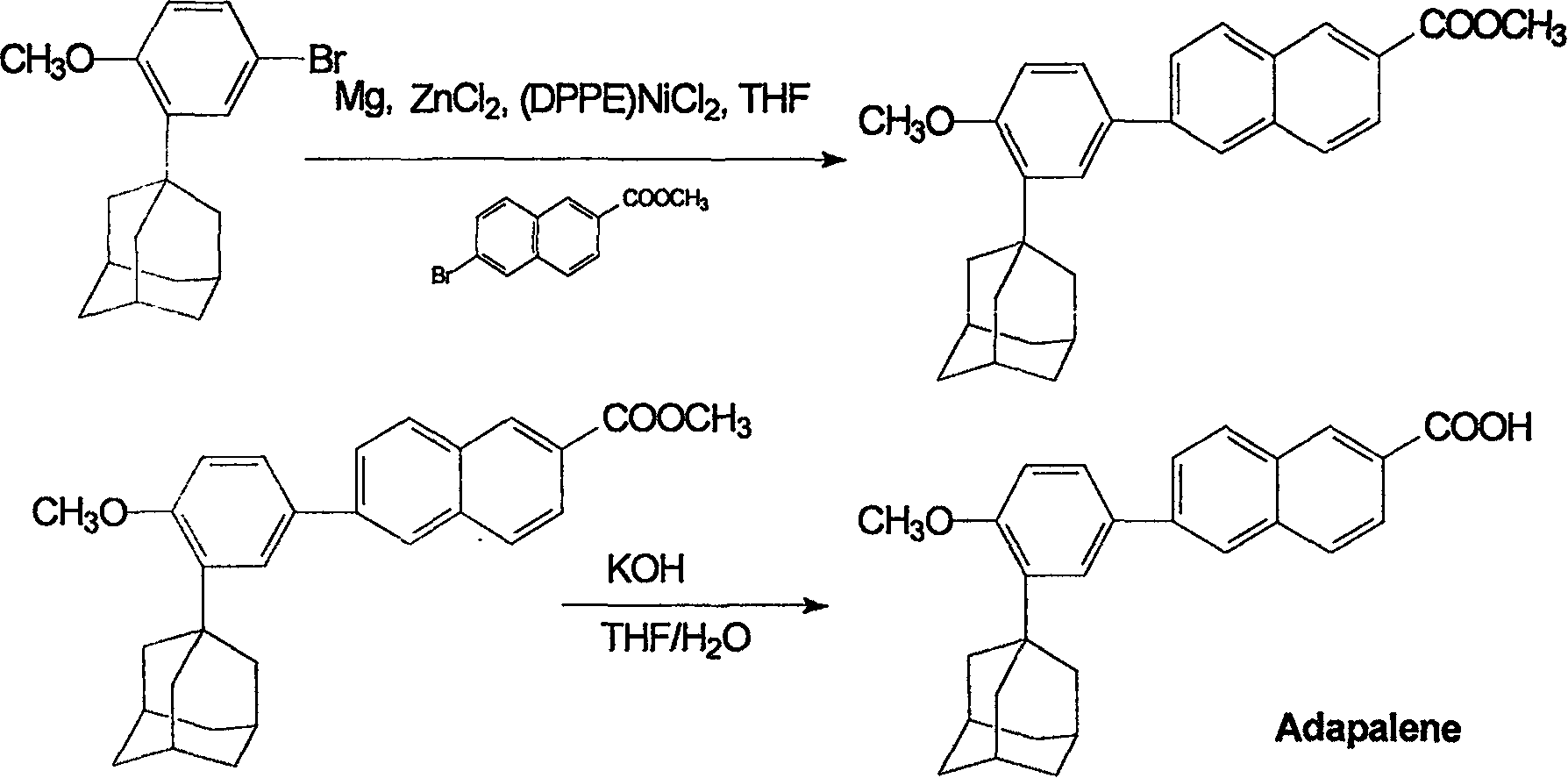 Method for preparing Adapalene