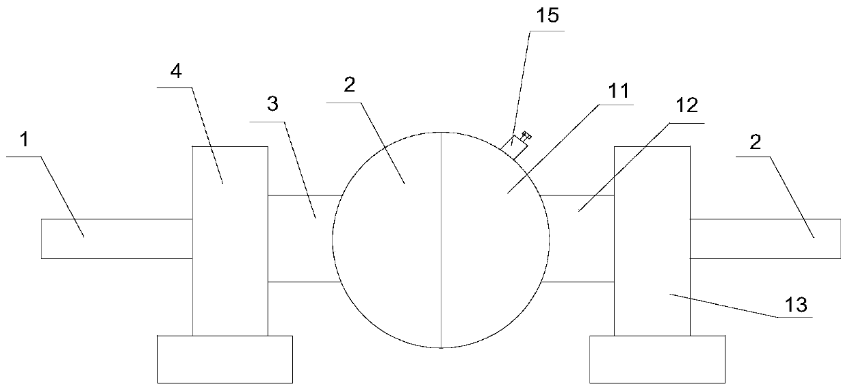 Vacuum rotating assisting device with fan-shaped iron handles