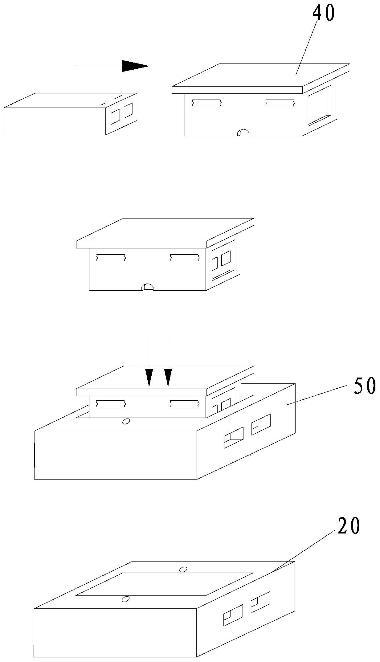 Detachable structure for shoes and clothing and intelligent coat with detachable power supply