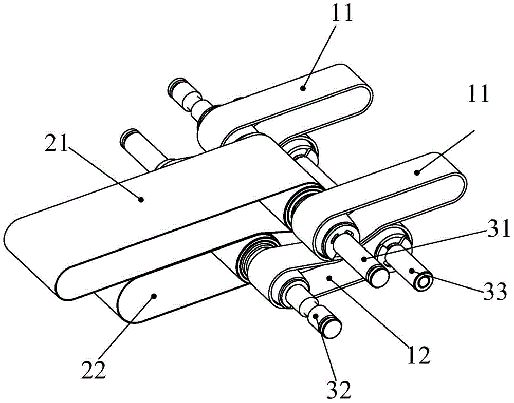 A sheet medium conveying device