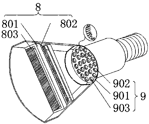 Electric self-travelling multi-function film sprayer nozzle